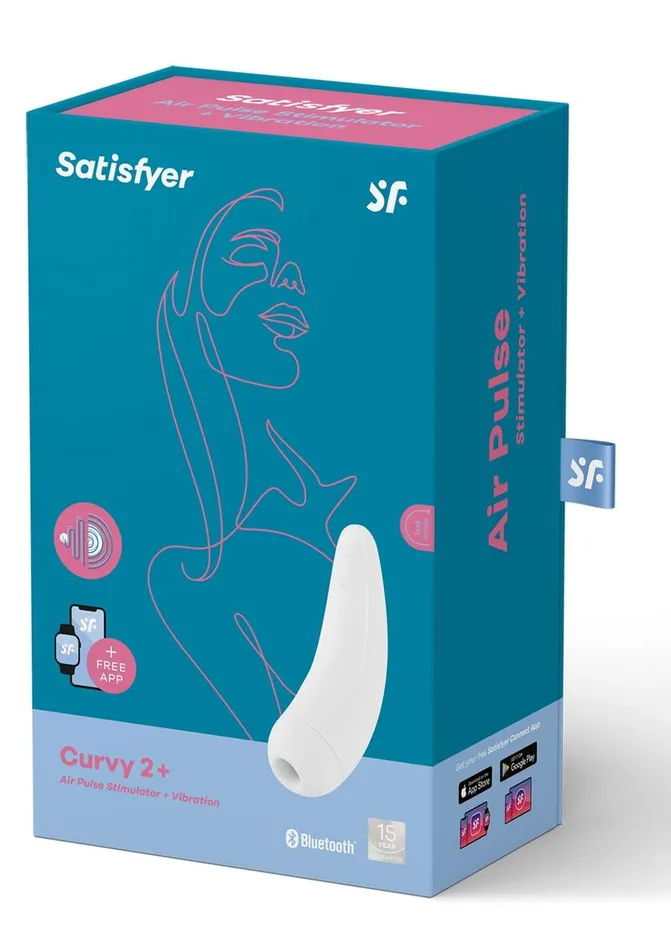 Satisfyer Female Sex Toys Satisfyer Curvy 2 Rechargeable Silicone Clitoral Stimulator