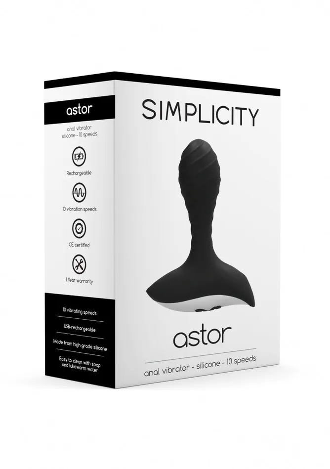 Shots Simplicity Anal ASTOR Anal vibrator Black