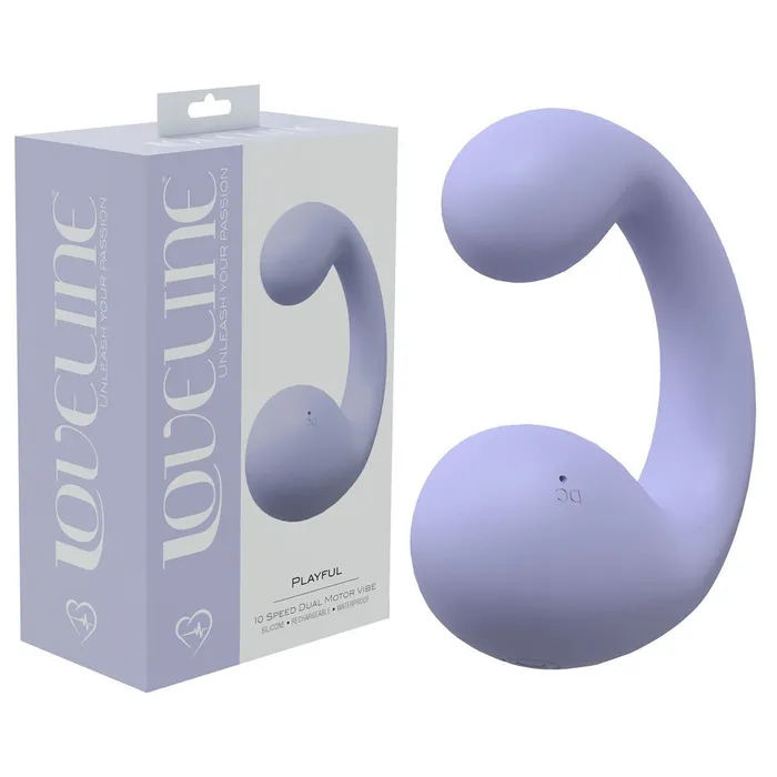 Shots Toys LOVELINE Playful Lavender 85 cm Dual Vibrator Female Sex Toys