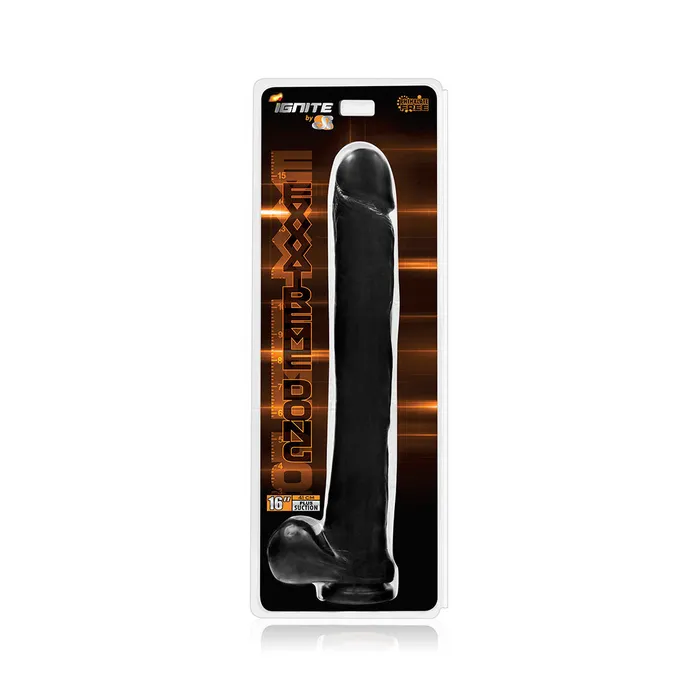 SI Novelties Dildos 16 Exxxtreme Dong Wsuction Black