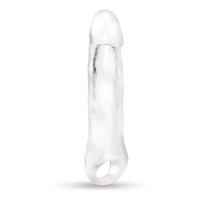 Size Up 1 Inch SeeThru Penis Extender with Ball Loop Clear 25 cm Xgen Products Male Sex Toys