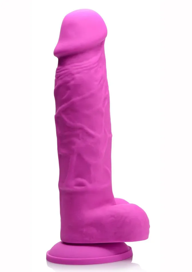 STRAP U Strap U Power Pecker Silicone 7in Dildo with Balls Female Sex Toys