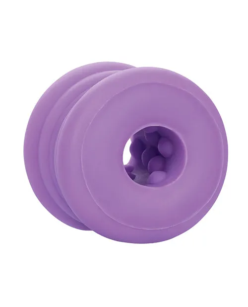 Vibrators California Exotic Novelties Slop Top Glow in the Dark Dirty Luv Stroker Purple