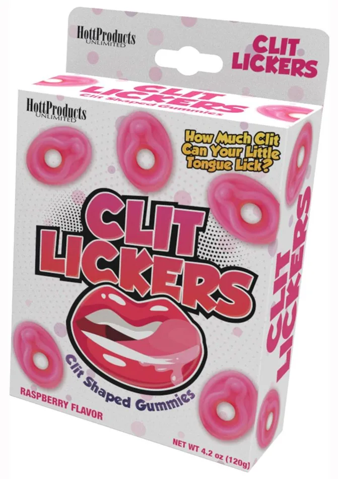 Vibrators Hott Products Clit Lickers Clit Shaped Gummies Strawberry Flavored