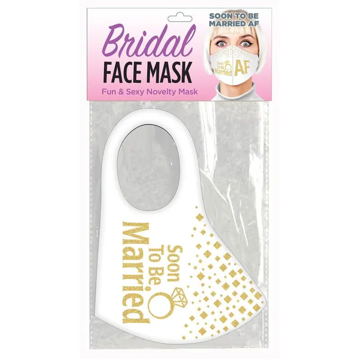 Vibrators Little Genie Bridal Face Mask Soon To Be Married AF White Novelty Mask