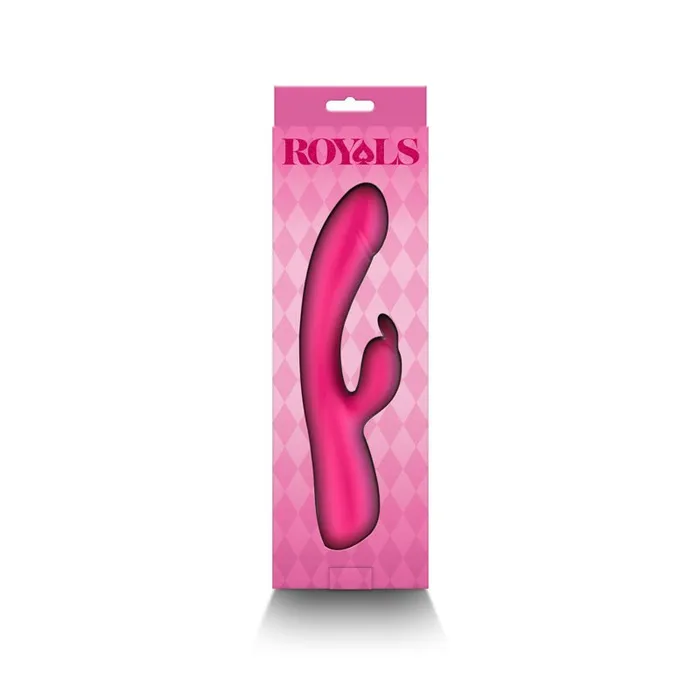 Vibrators Royals Divine Metallic Pink 222 cm USB Rechargeable Rabbit Vibrator NS Novelties