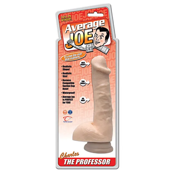 WSM Investments Female Sex Toys Average Joe 6in Dong with Suct Charles