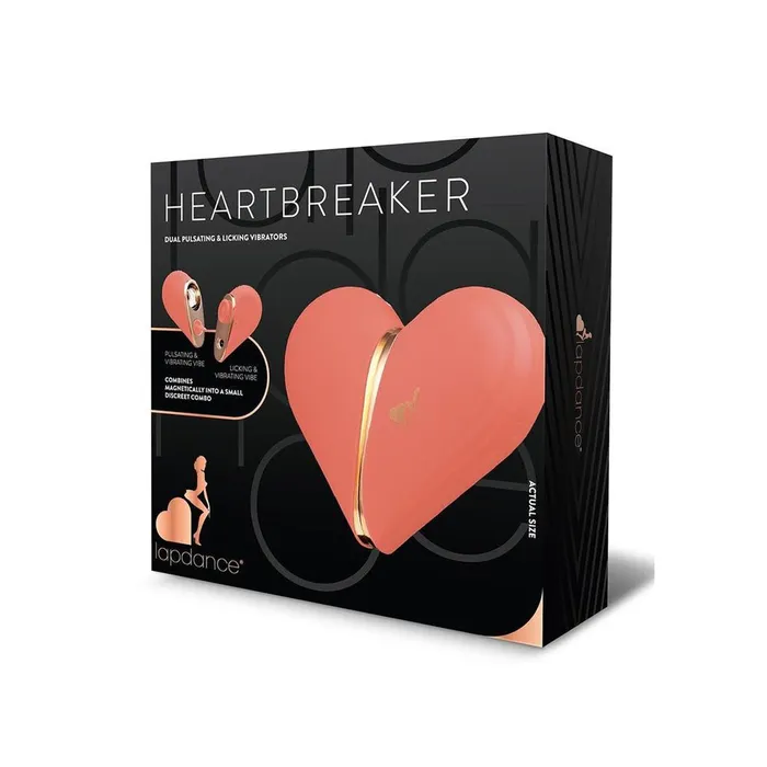 Xgen Products Vibrators LAPDANCE Heartbreaker Pink USB Rechargeable Pulsating Licking Stimulators