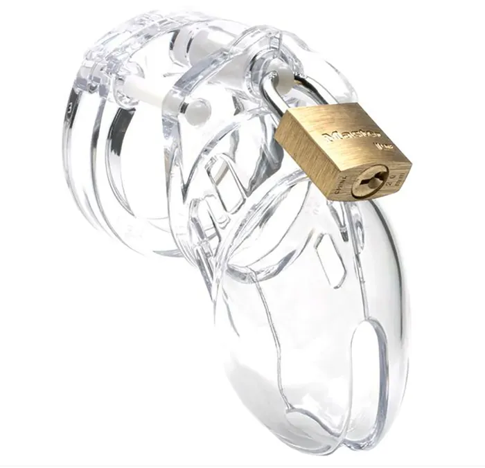 Anal 25 Inch Locking Male Chastity Device in Clear CB6000S NSP