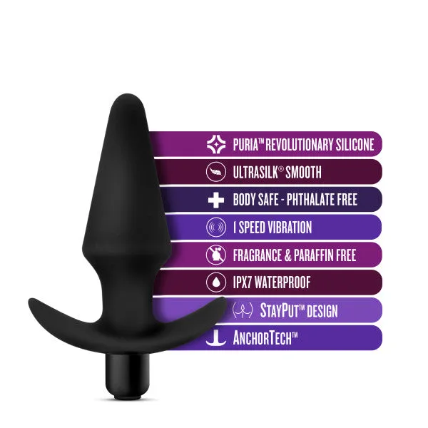 Anal Adventures Vibrating Plug Black Blush Novelties Anal