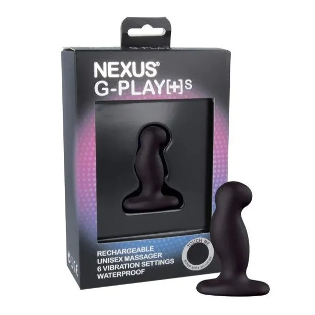 Anal Nexus Nexus GPlay Plus Rechargeable Unisex Massager Small Black Anal Nexus Nexus GPlay Plus Rechargeable Unisex Massager Small Black