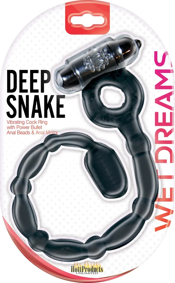 Anal Wet Dreams Deep Snake Black Hott Products