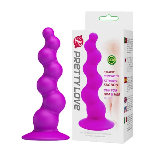 Baile Dildos Pretty Love Sturdy Dong with Strong Suction Cup