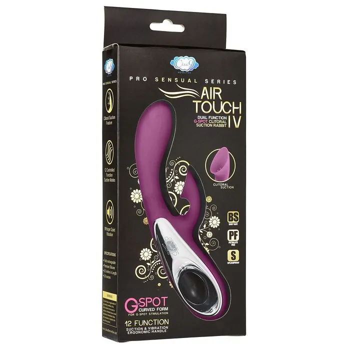 Cloud 9 Novelties Female Sex Toys Pro Sensual Air Touch Iv G Spot Dual Function Clitoral Suction