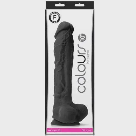 Colours Pleasures 10 Dildo Black COLOURS Dildos