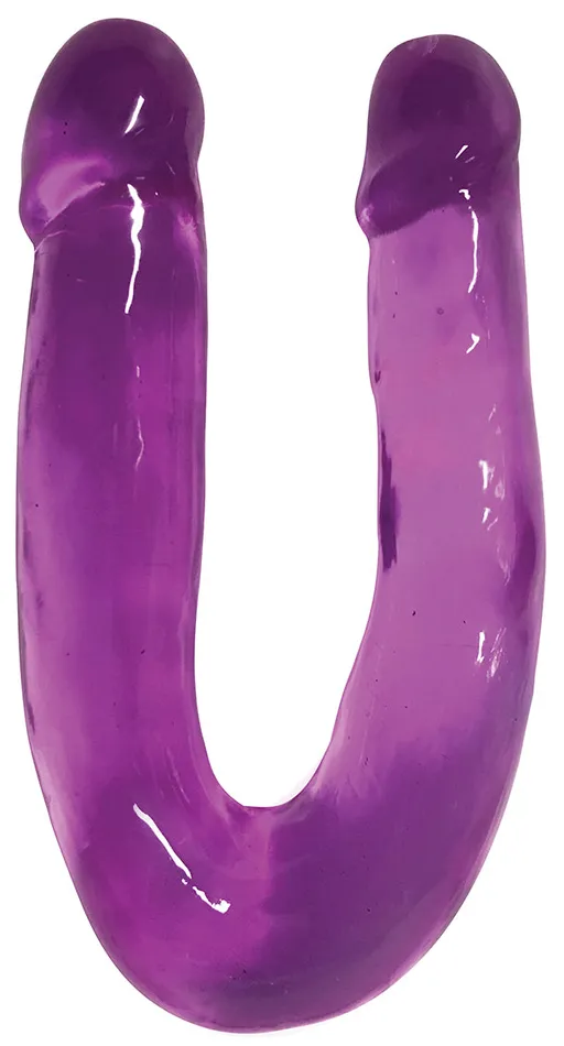 Dildos Curve Toys Sweet Slim Double Dipper Grape Grape Ice