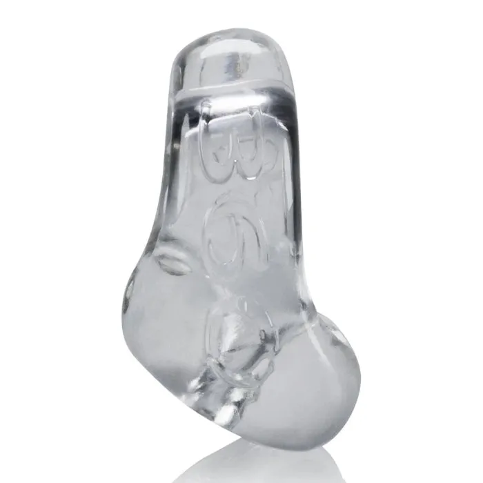 DUS Male Sex Toys Oxballs 360 Cock Ring Ball Sling Clear