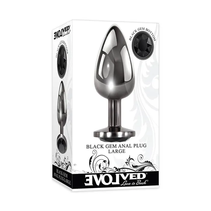 Evolved Black Gem Anal Plug Large EVOLVED Anal