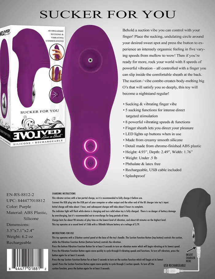 Evolved Sucker For You Evolved Novelties Vibrators