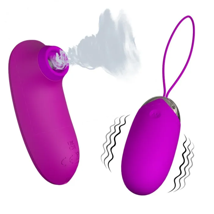 Female Sex Toys Remote Control Egg Vibe Clit Sucker Orthus PRE