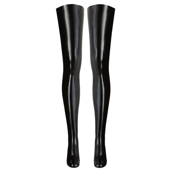 Late X Latex Stockings Black Late X Anal