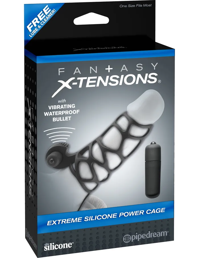 Male Sex Toys Pipedream Products Fantasy Xtensions Extreme Silicone Power Cage