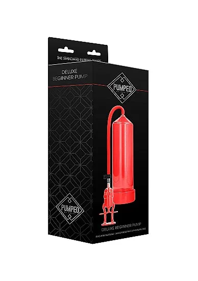 Male Sex Toys SHOTS AMERICA Deluxe Beginner Pump Red