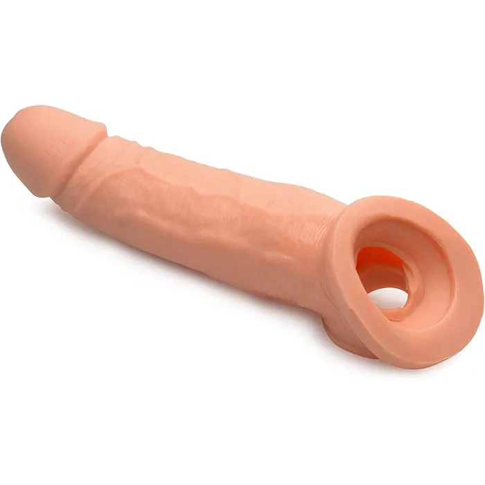 Male Sex Toys XR Brands Ultra Real 2 Inch Solid Tip Penis Extension Beige