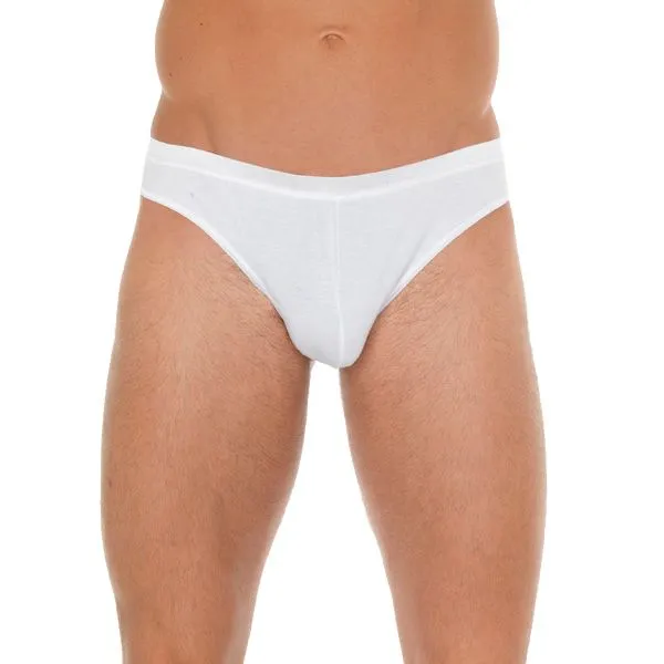 Rimba Mens White Cotton GString Vibrators