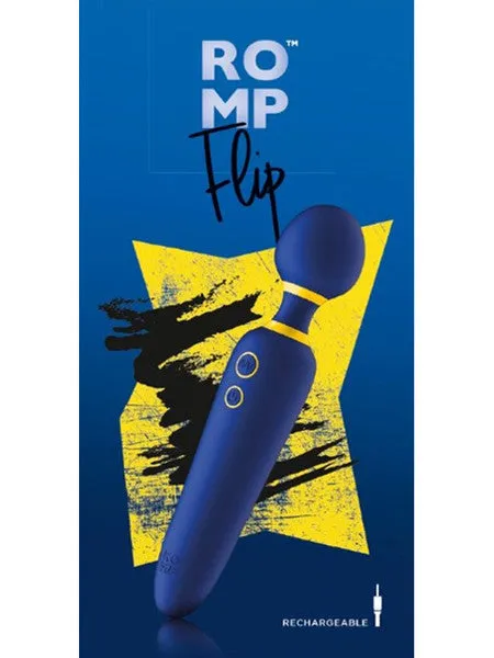 ROMP FLIP CORDLESS MASSAGER WAND BLUE Not specified Vibrators