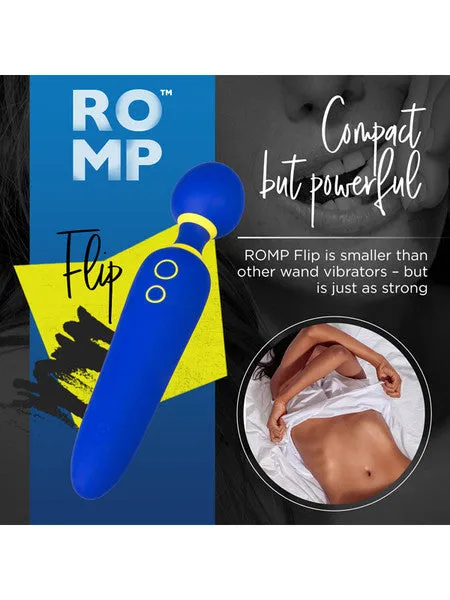 ROMP FLIP CORDLESS MASSAGER WAND BLUE Not specified Vibrators