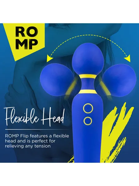 ROMP FLIP CORDLESS MASSAGER WAND BLUE Not specified Vibrators