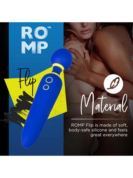 ROMP FLIP CORDLESS MASSAGER WAND BLUE Not specified Vibrators