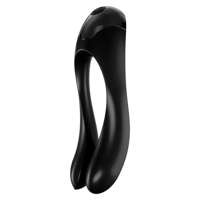 Satisfyer Candy Cane Finger Vibrator Black HOL Vibrators