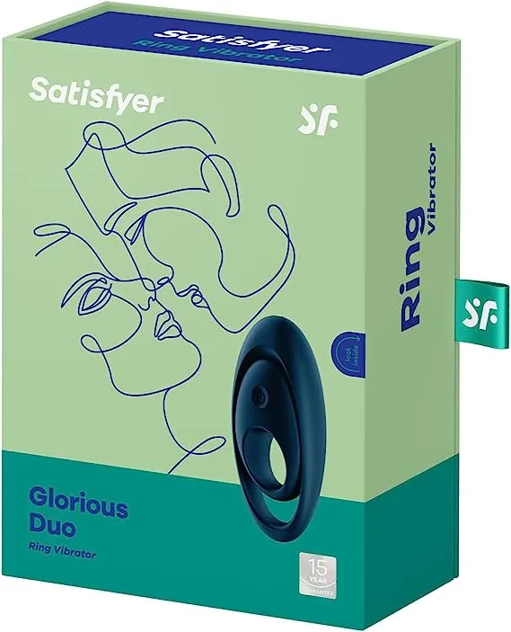 Satisfyer Vibrators Satisfyer Glorious Duo Cock Ring Dark Blue