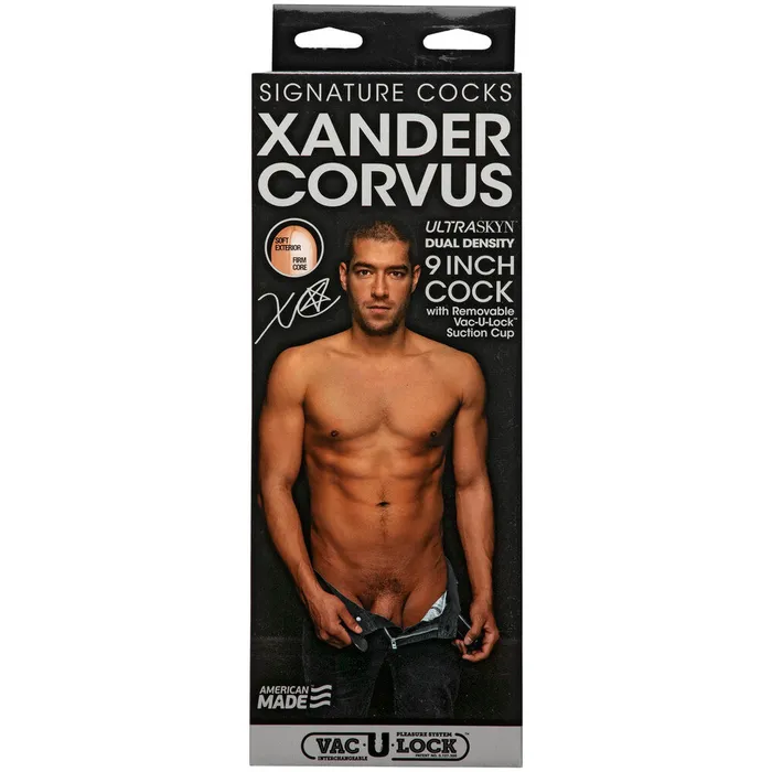 Signature Cocks Xander Corvus 9 Inch VacULock Cock Dildo Doc Johnson Dildos