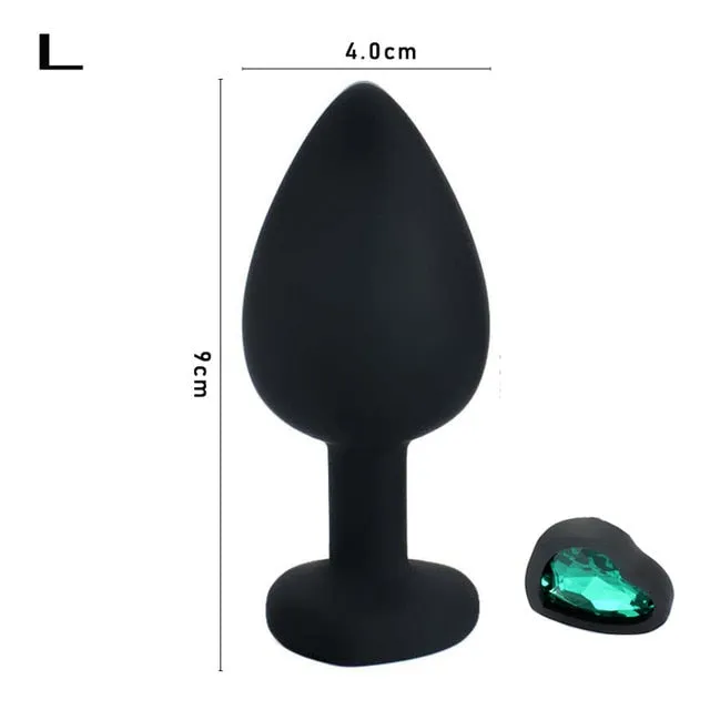 Silicone Heart Anal Plug Sex Toys Prostate Massager Anus Toys For Women 69shadesofplay Anal