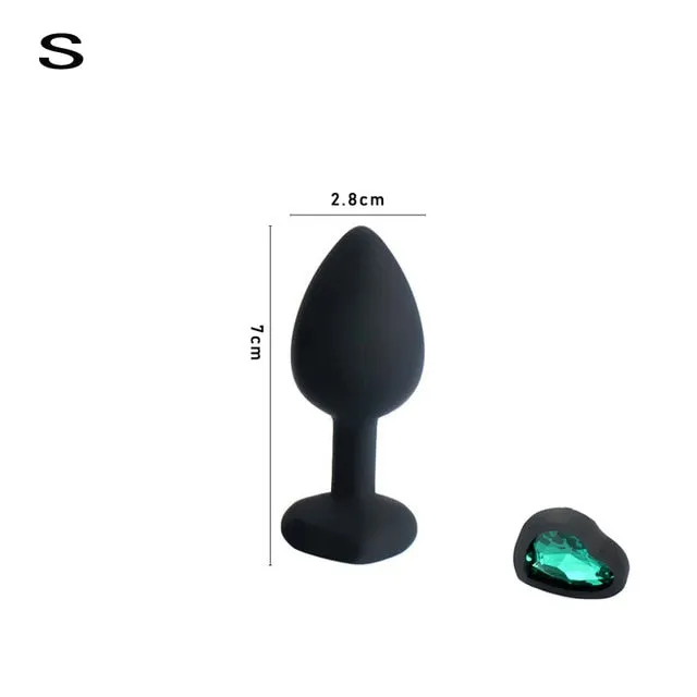 Silicone Heart Anal Plug Sex Toys Prostate Massager Anus Toys For Women 69shadesofplay Anal