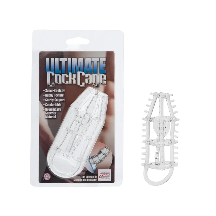 Ultimate Cock Cage Enhance Clear California Exotic Novelties Male Sex Toys