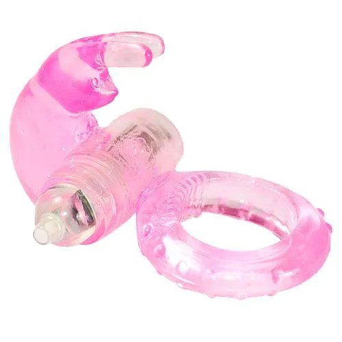 Various brands Vibrators Jelly Vibrating Rabbit Cock Ring pink