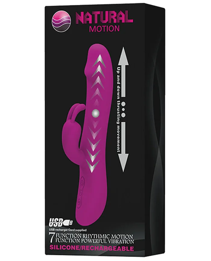 Vibrators Pretty Love Natural Motion Thrusting Rabbit 7 Function Pretty Love