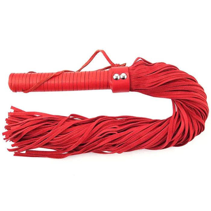 Vibrators Rouge Rouge Garments Red Suede Flogger