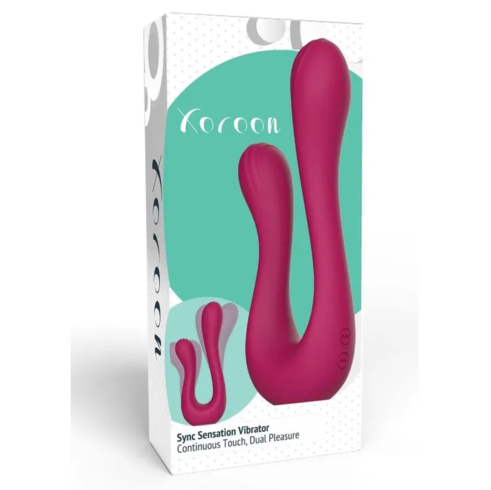 Vibrators Xocoon Xocoon Sync Sensation Dual Pleasure Vibrator Fuchsia