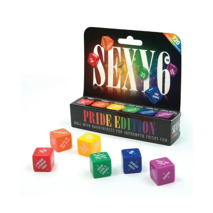 Adams Toy Box Games Sexy 6 Dice Game Pride Edition