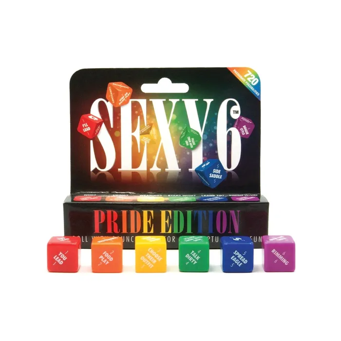 Adams Toy Box Games Sexy 6 Dice Game Pride Edition