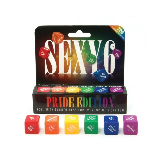 Adams Toy Box Games Sexy 6 Dice Game Pride Edition