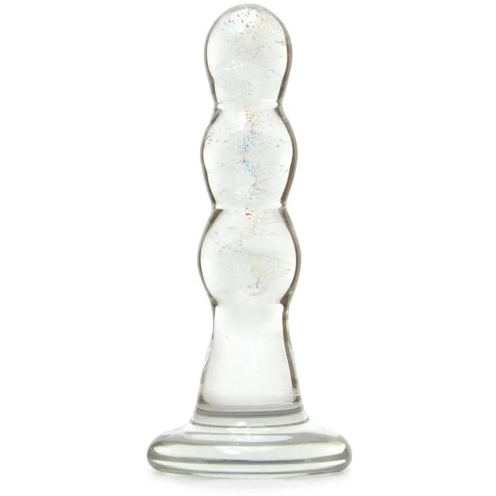 Anal Gls Glas Triple Play Beaded Butt Plug