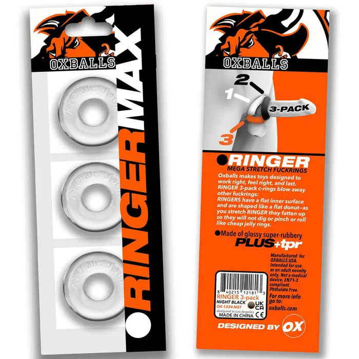 Anal Oxballs Ringer Max 3Pack Clear