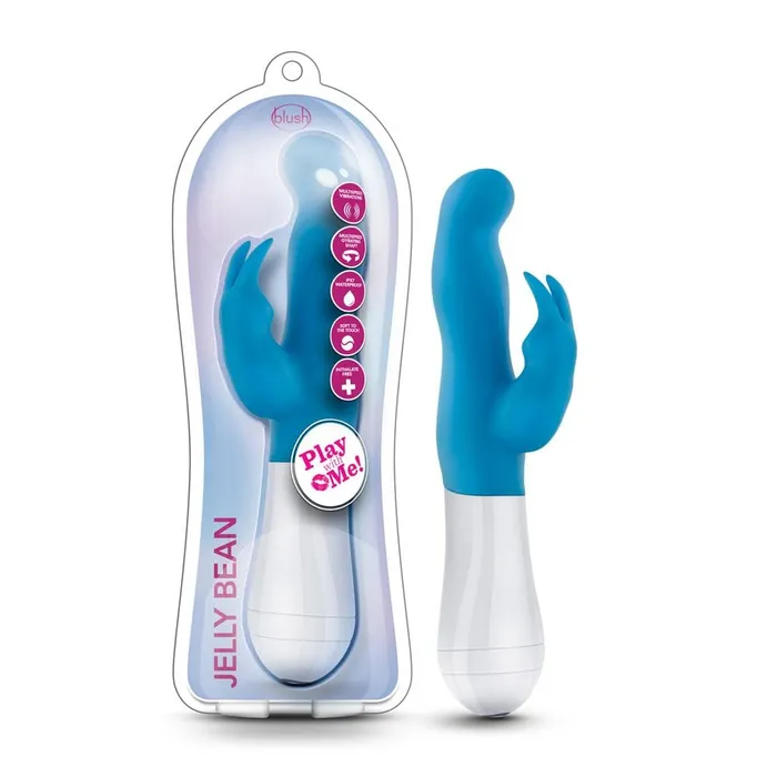 Blush Novelties Vibrators Play With Me Jelly Bean Blue