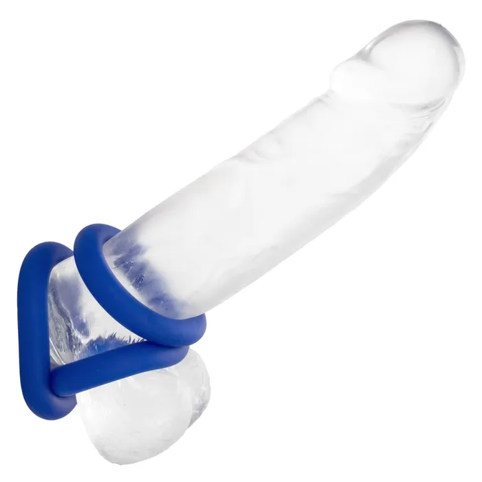 CalExotics Admiral Universal Cock Ring Set Blue Male Sex Toys